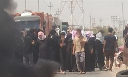 تظاهرات وغلق طريق رئيسي في ميسان